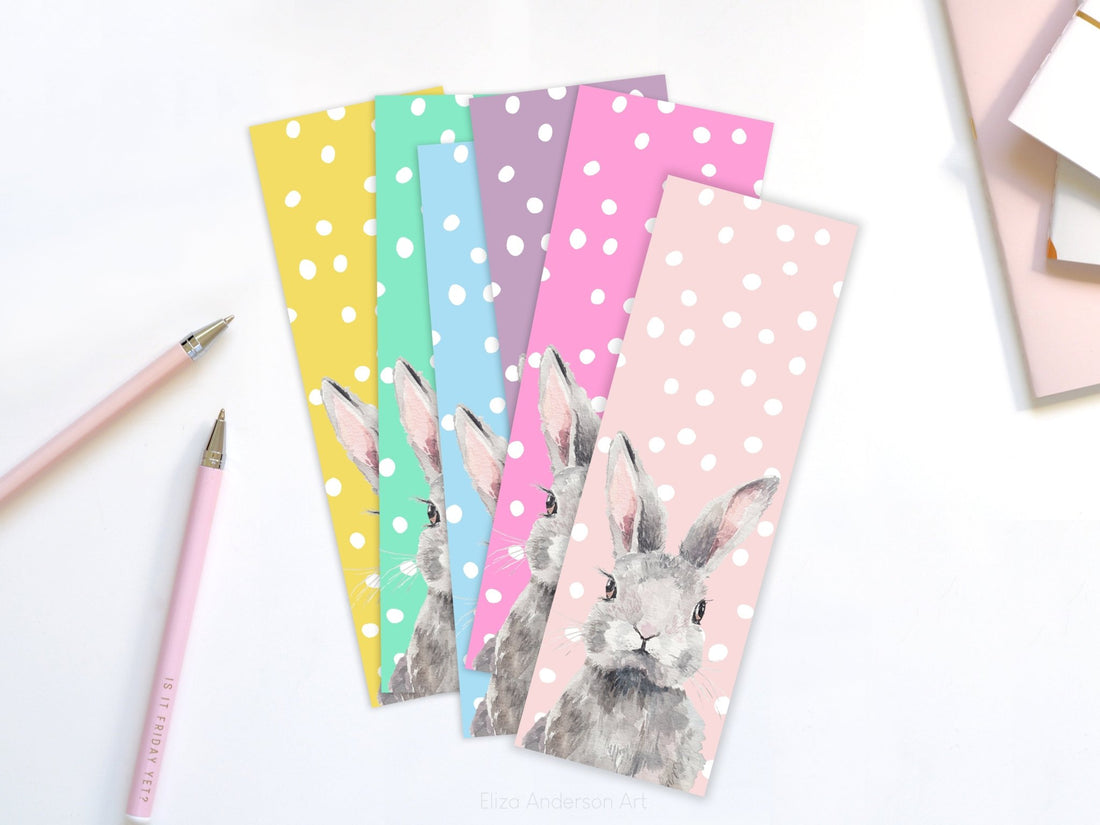 6 FREE Easter printable bookmarks for kids - Eliza Anderson Art