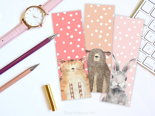 FREE cute printable bookmarks - Eliza Anderson Art