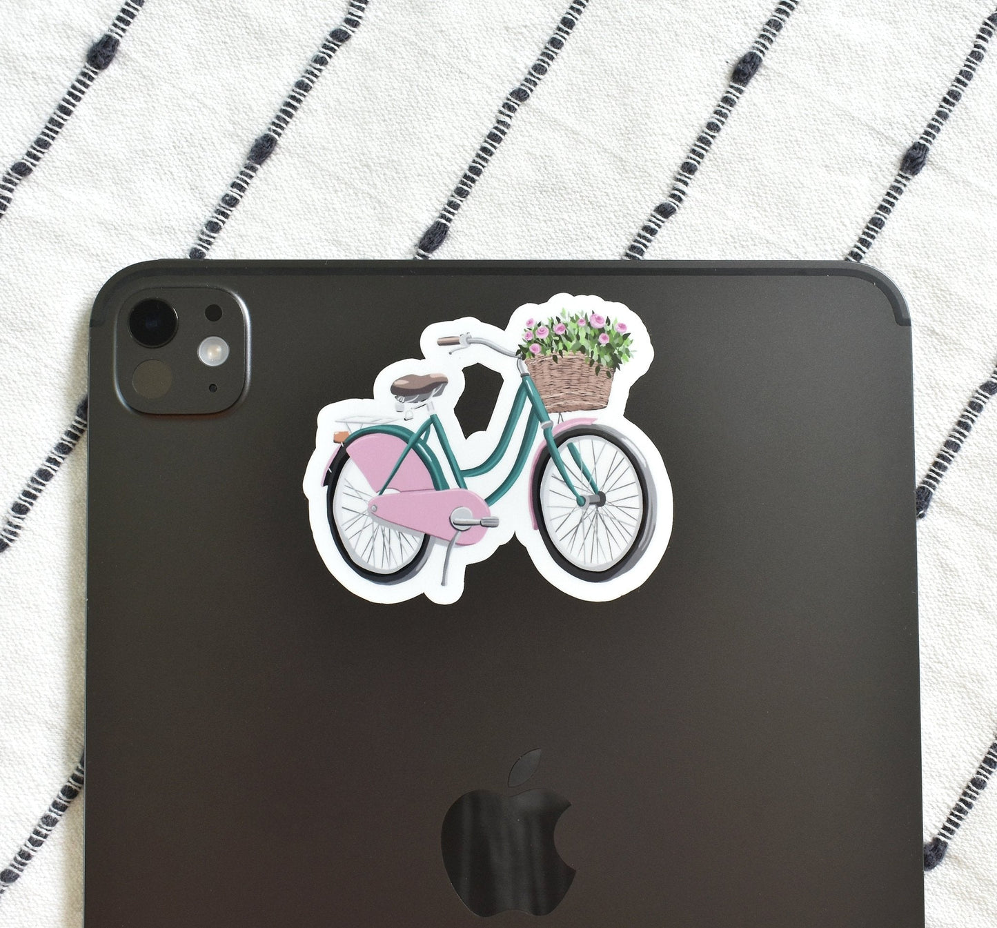 Bicycle with flowers sticker - Eliza Anderson ArtEliza Anderson Art