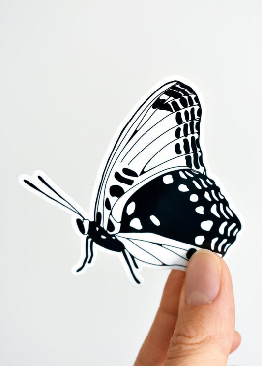 Black and white butterfly sticker - Eliza Anderson ArtEliza Anderson Art