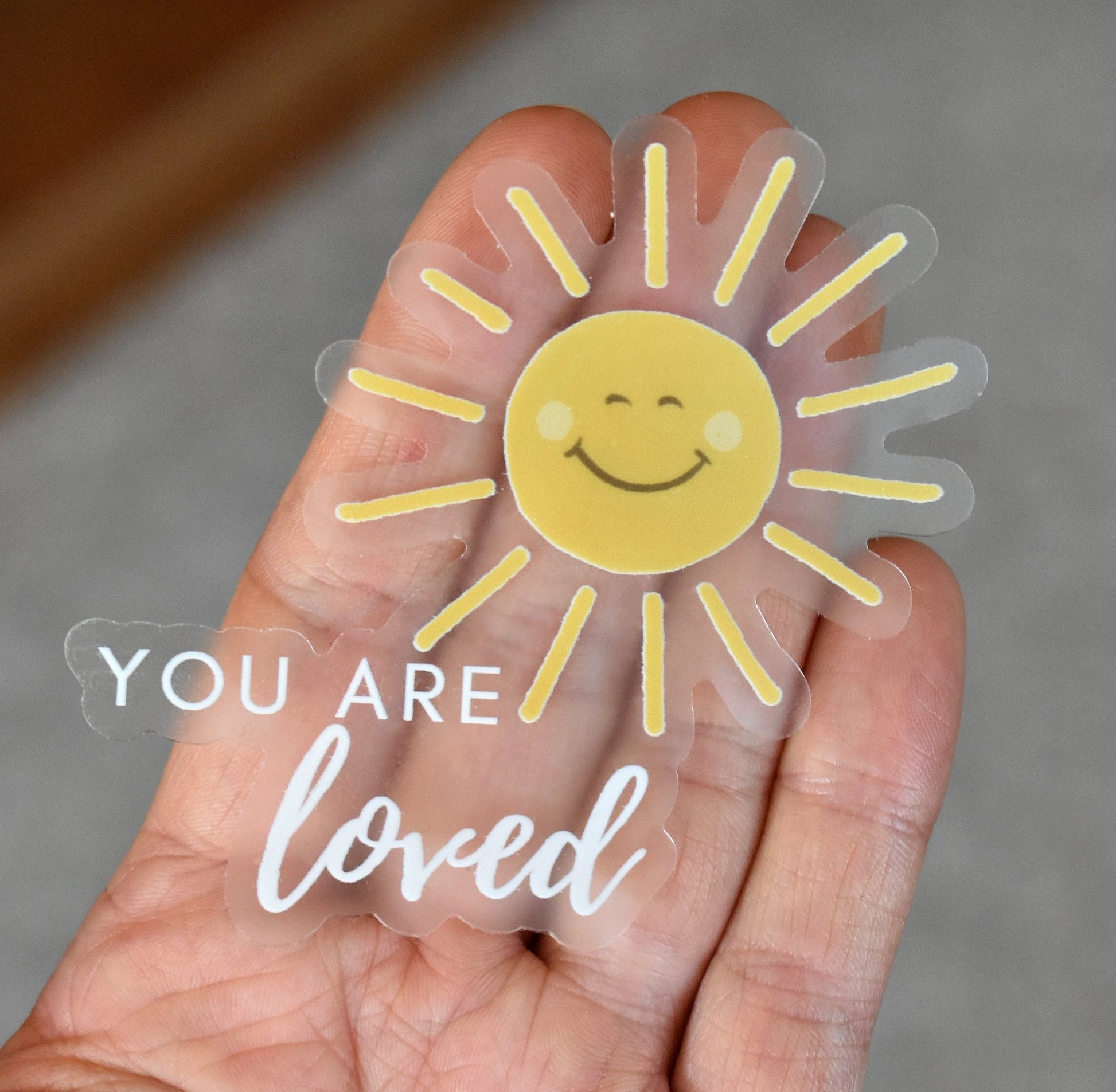 Clear You are loved sticker - Eliza Anderson ArtEliza Anderson Art