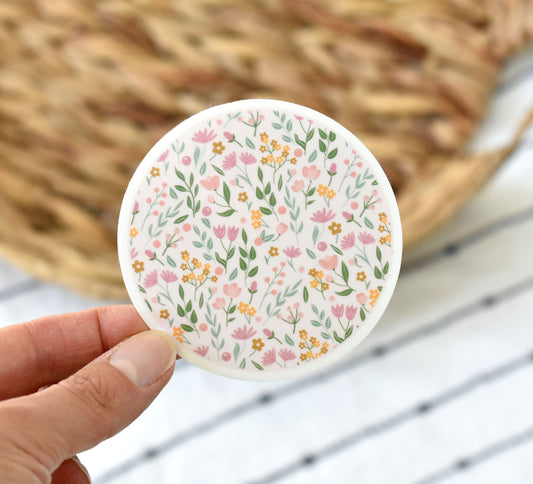 Flower circle sticker 3