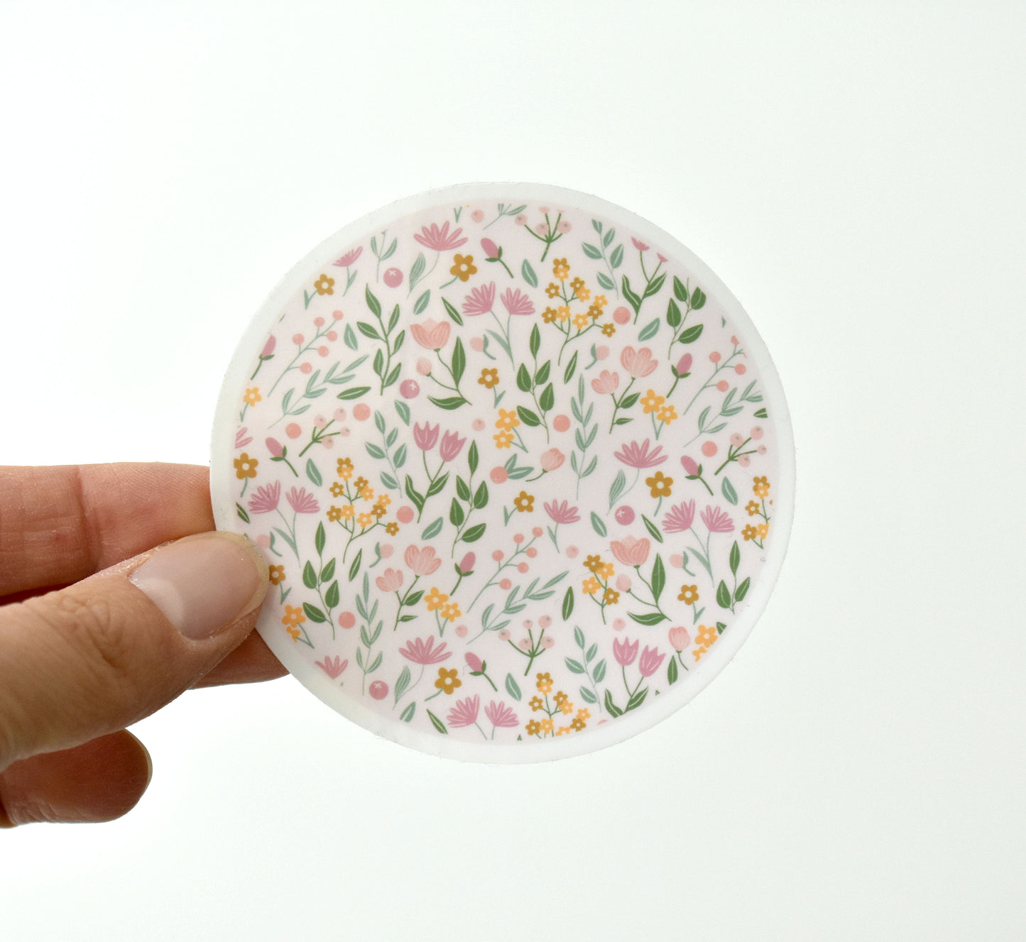 Flower circle sticker 3