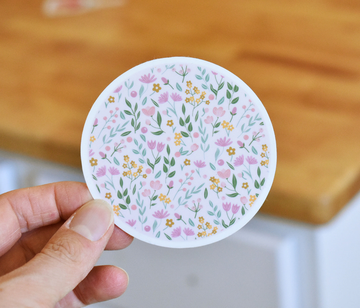 Flower circle sticker 3