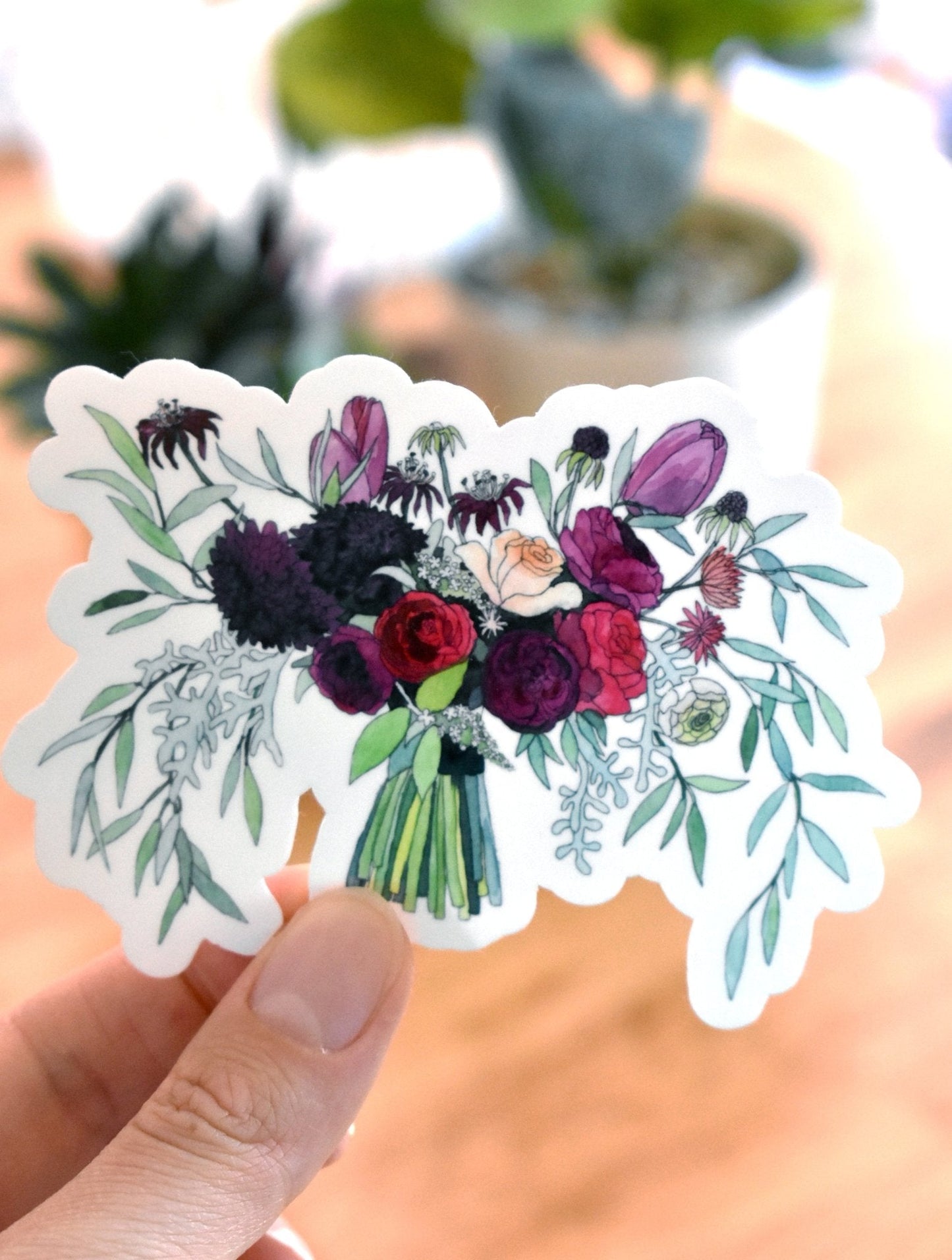 Flower bouquet sticker - Eliza Anderson ArtEliza Anderson Art