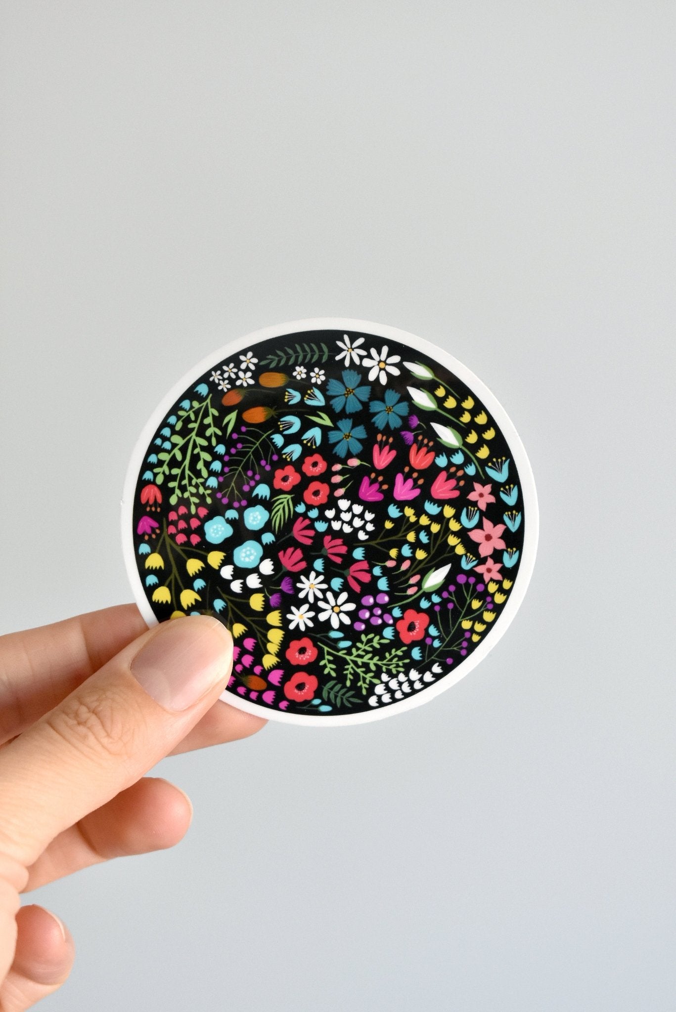 Flower circle sticker 2 - Eliza Anderson ArtEliza Anderson Art