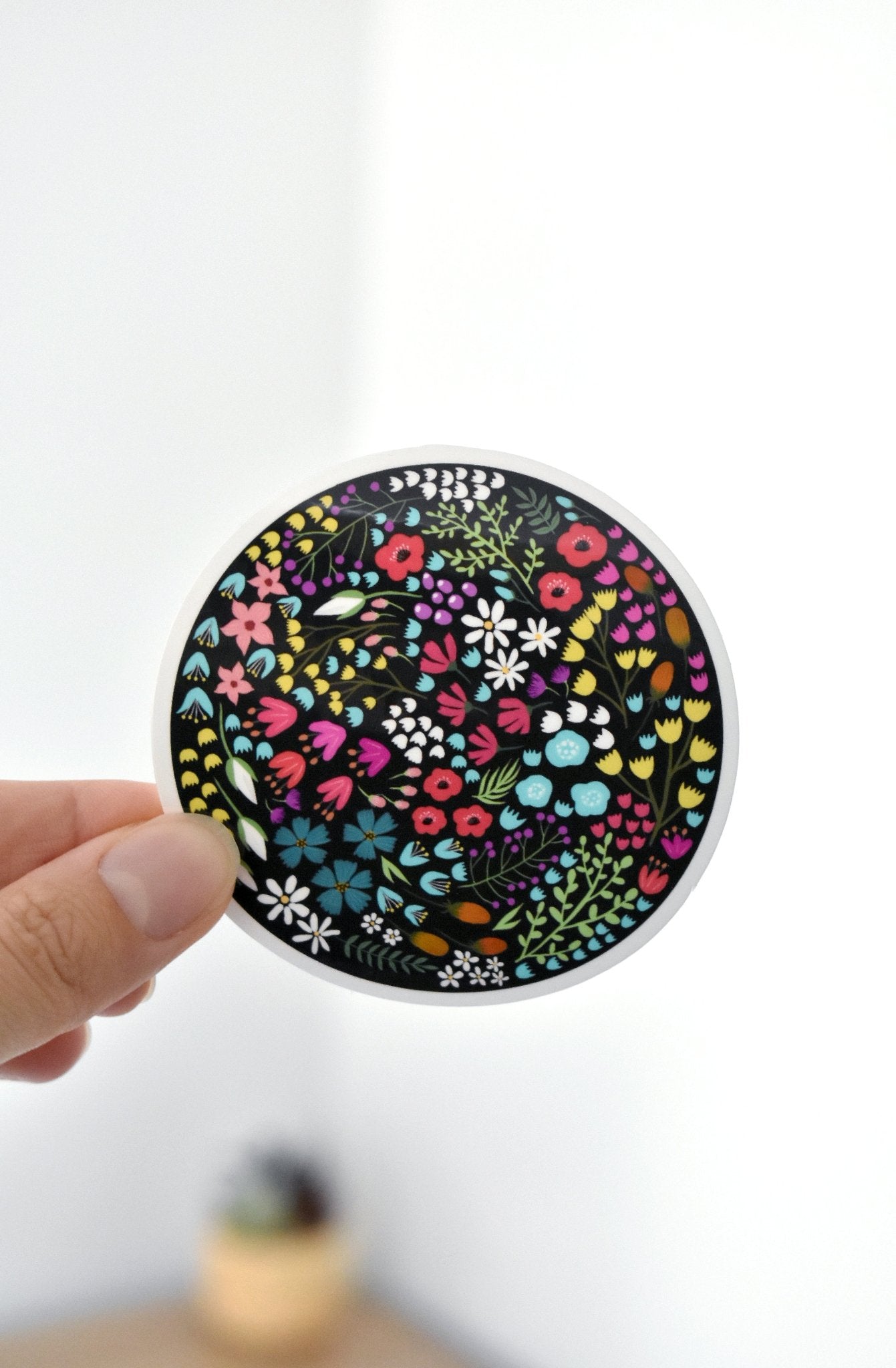 Flower circle sticker 2 - Eliza Anderson ArtEliza Anderson Art