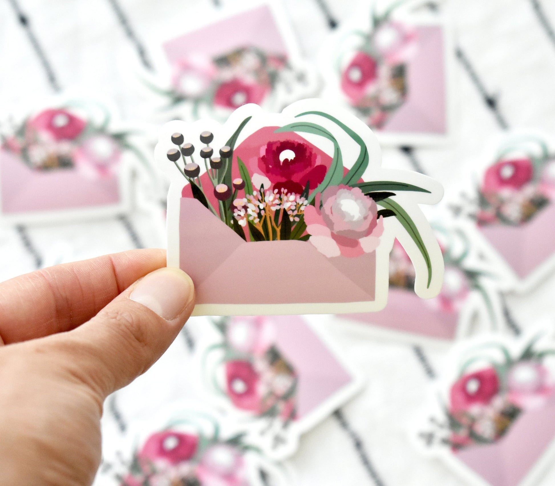 Flower envelope sticker - Eliza Anderson ArtEliza Anderson Art