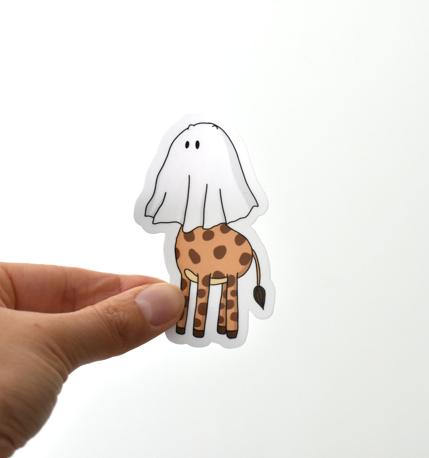 Giraffe ghost sticker