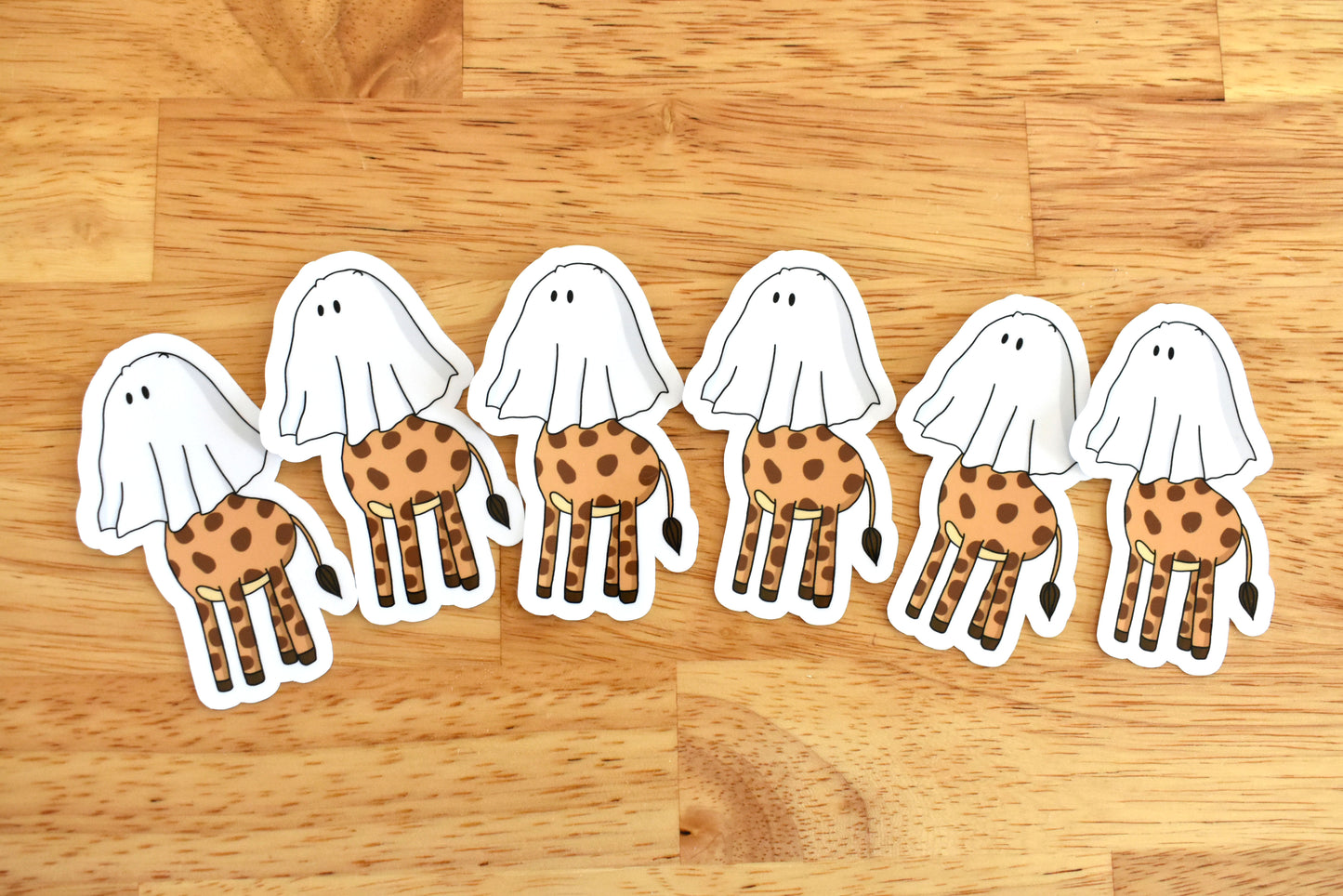 Giraffe ghost sticker