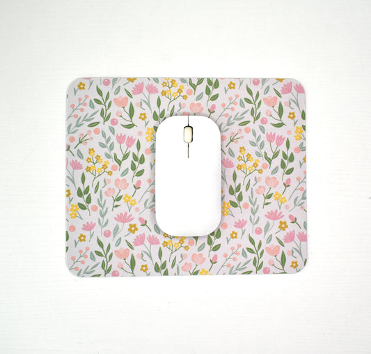 Light pink flowers Mouse Pad