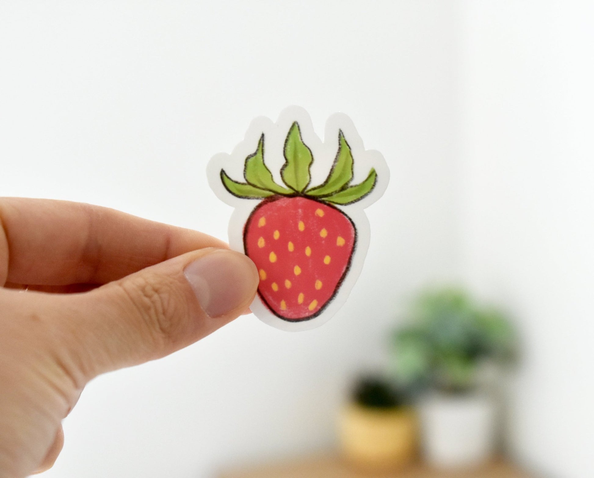 Strawberries and flowers sticker set - Eliza Anderson ArtEliza Anderson Art