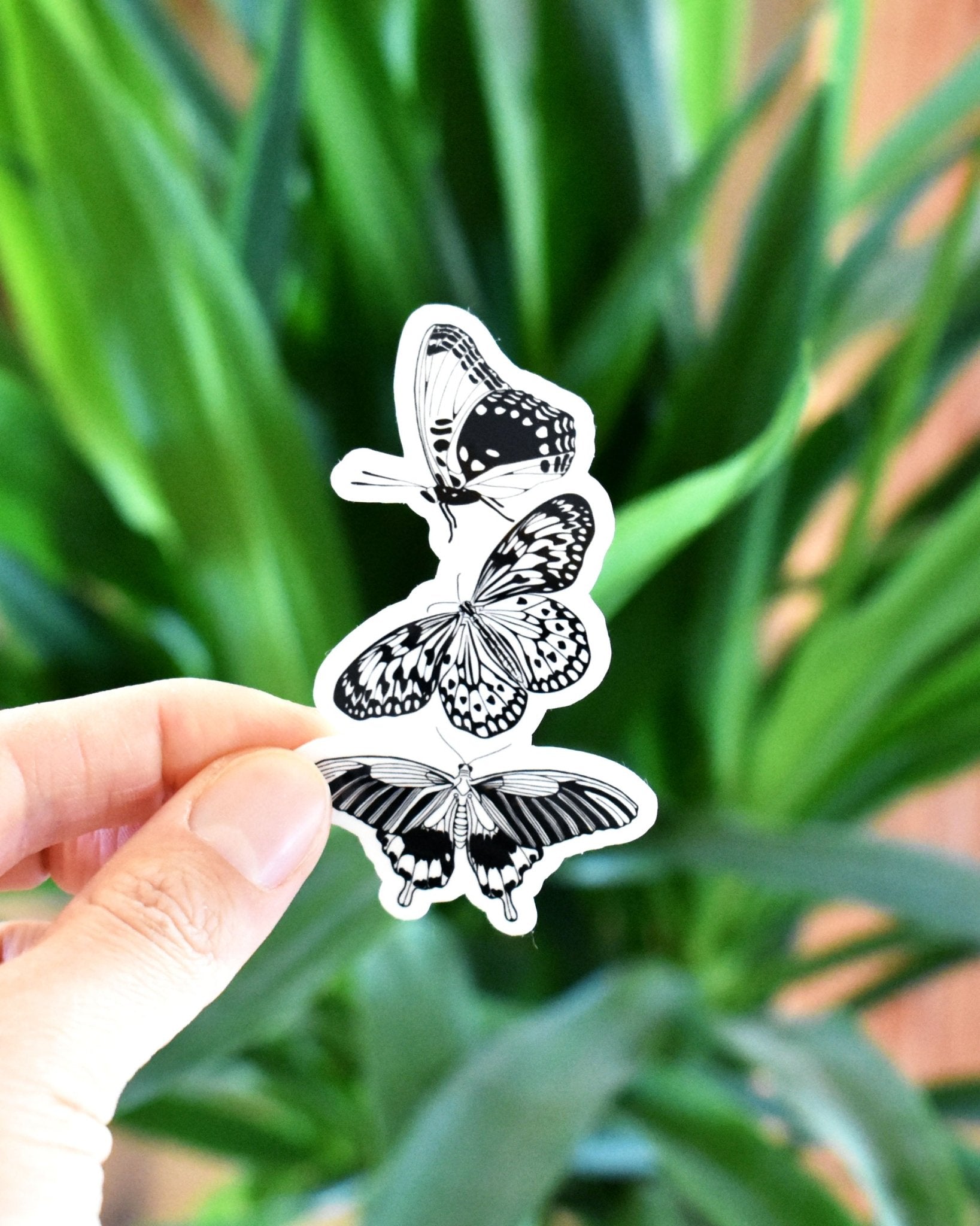 Three butterflies sticker - Eliza Anderson ArtEliza Anderson Art