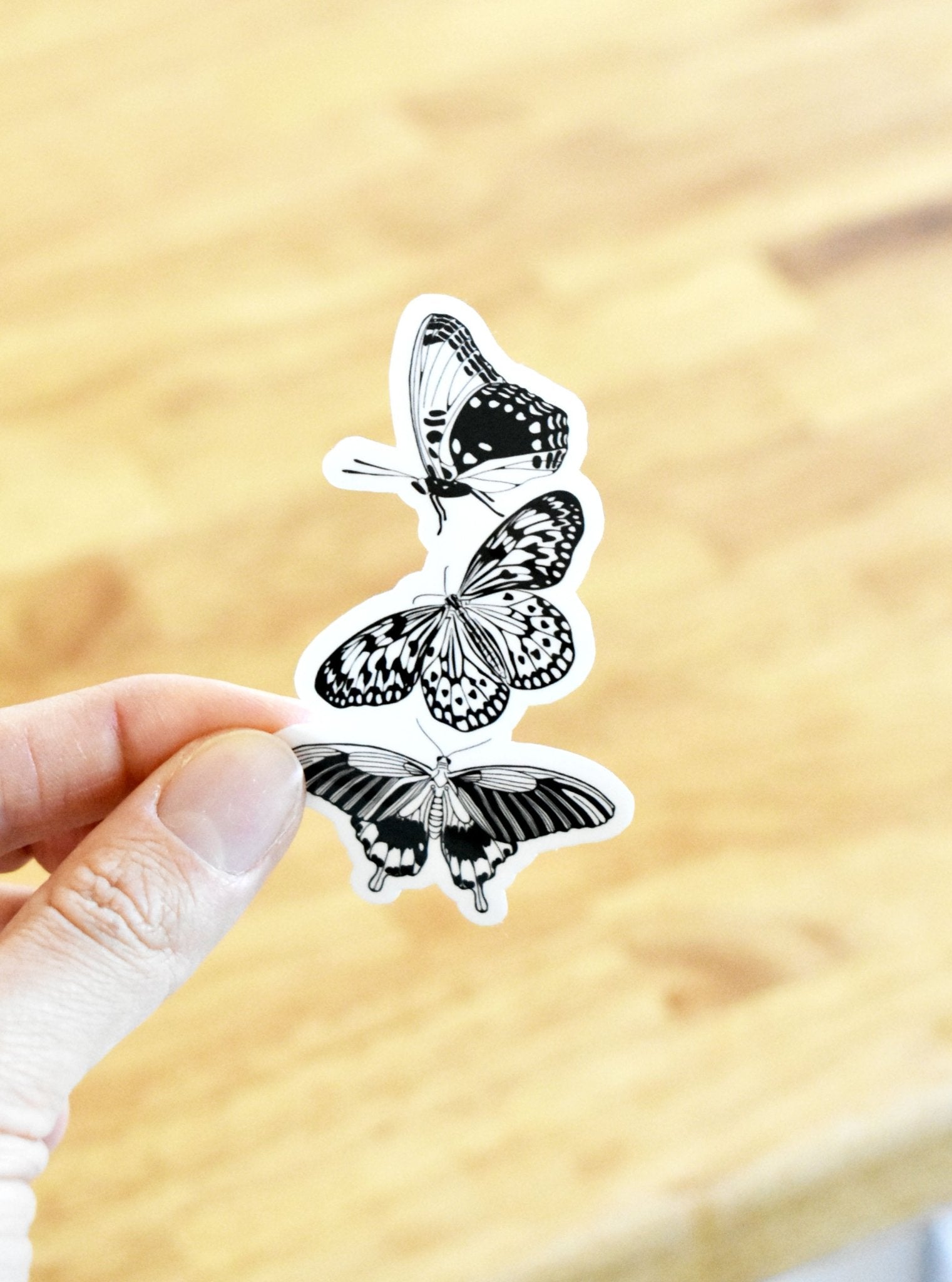 Three butterflies sticker - Eliza Anderson ArtEliza Anderson Art