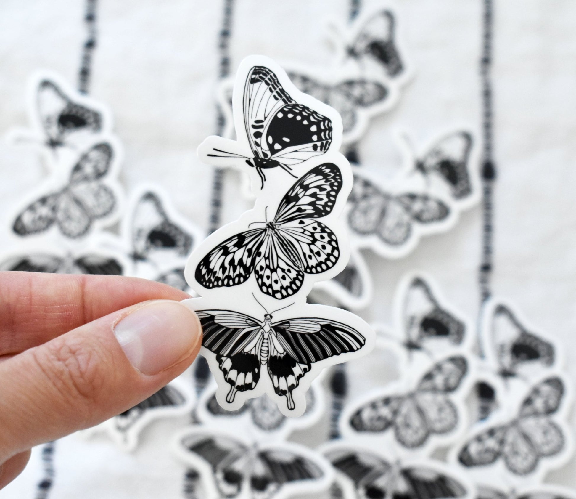 Three butterflies sticker - Eliza Anderson ArtEliza Anderson Art