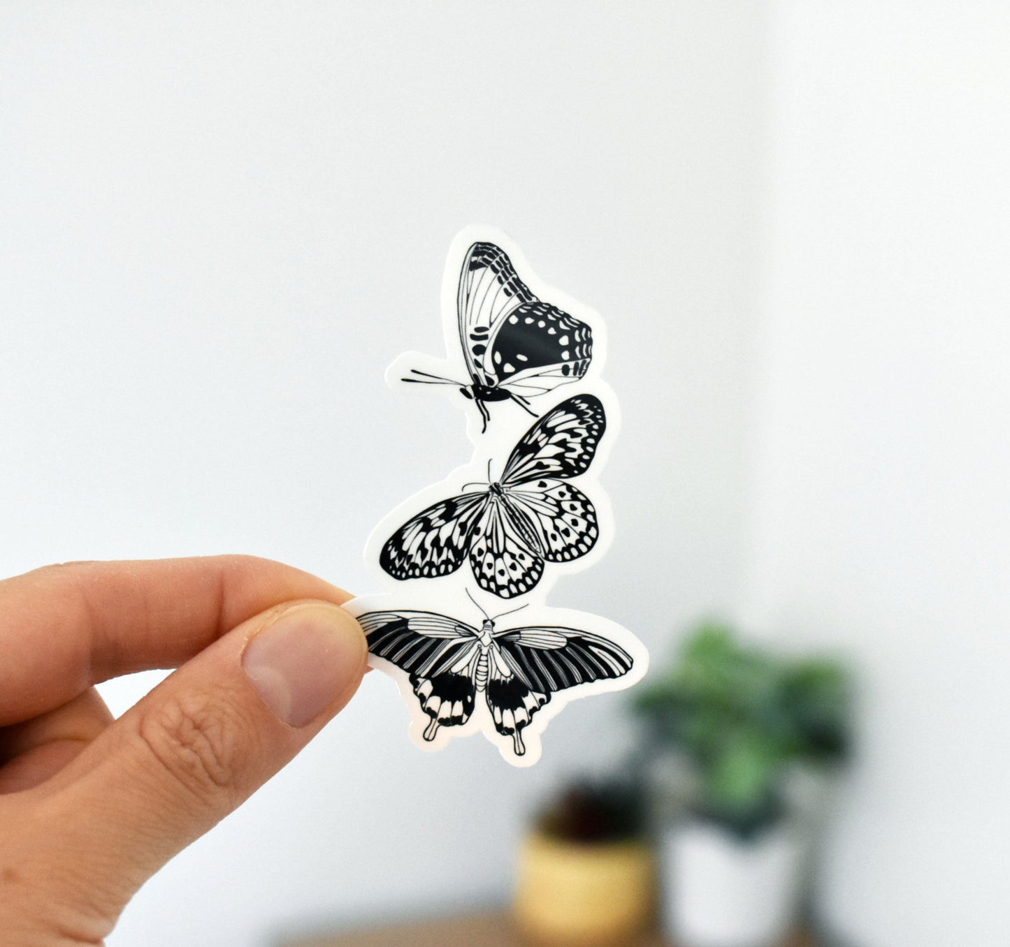 Three butterflies sticker - Eliza Anderson ArtEliza Anderson Art