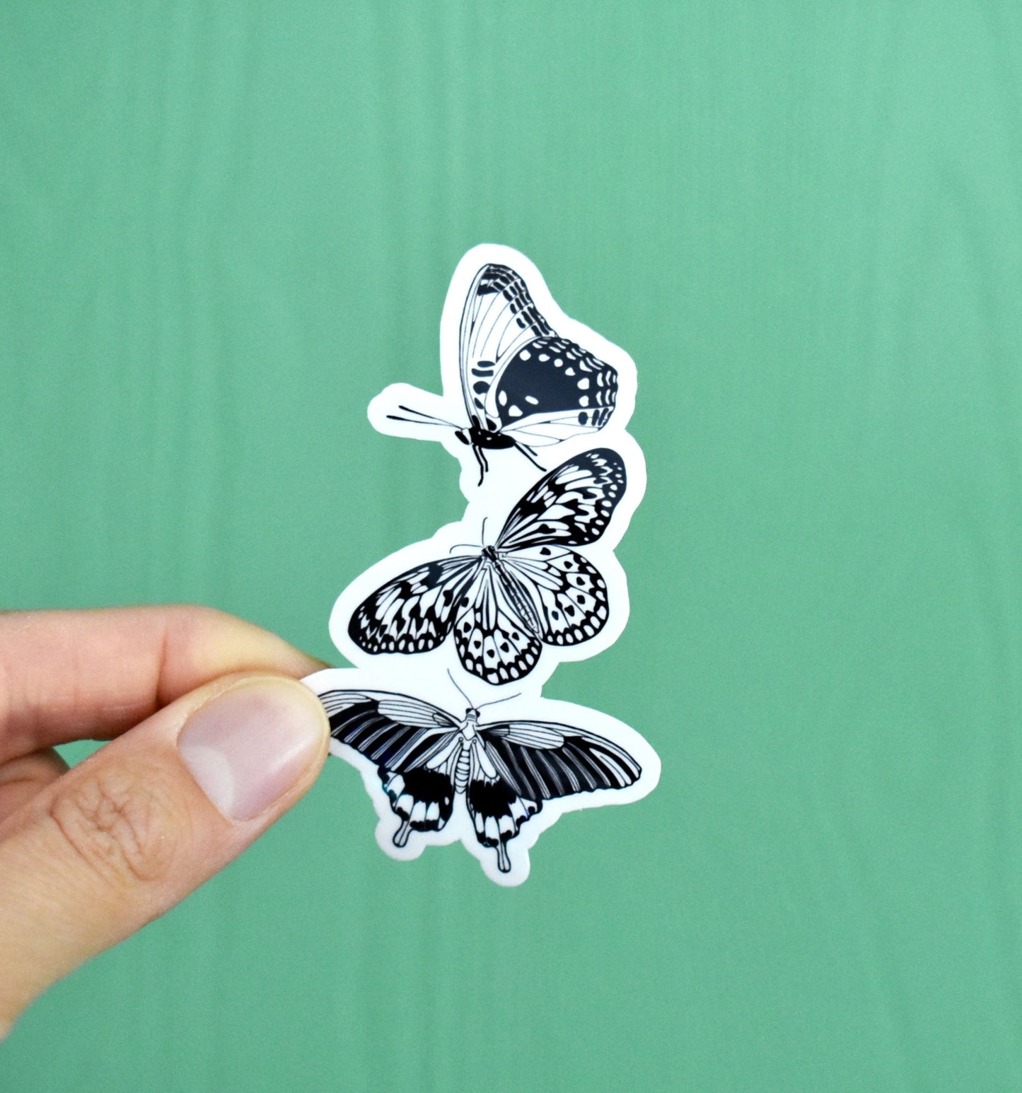 Three butterflies sticker - Eliza Anderson ArtEliza Anderson Art